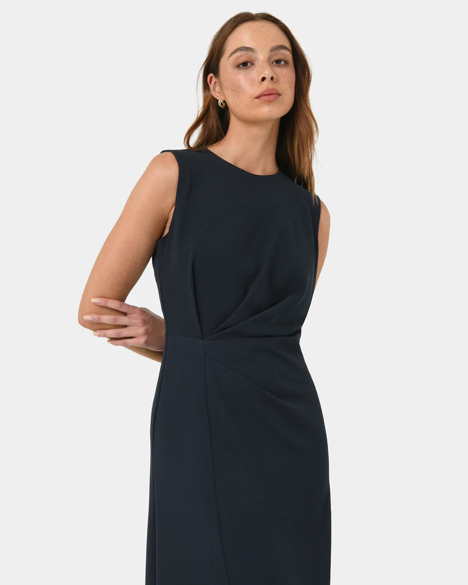 Demi Ruched Midi Dress