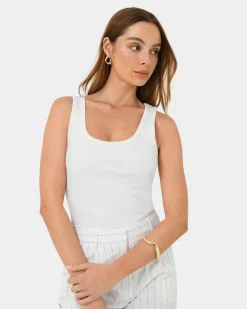 Devin Ribbed Singlet Top