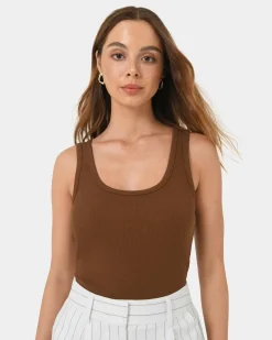 Devin Ribbed Singlet Top