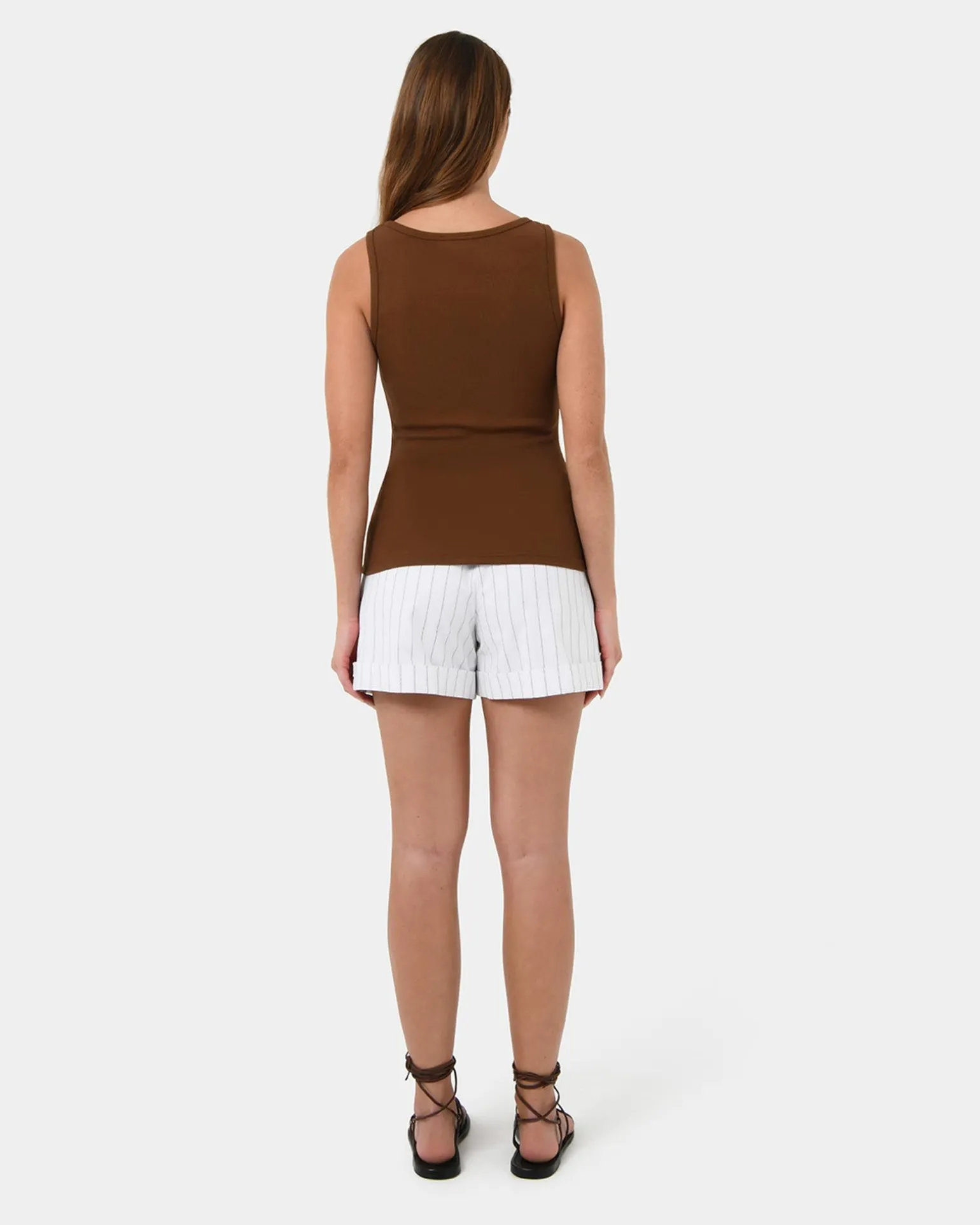Devin Ribbed Singlet Top