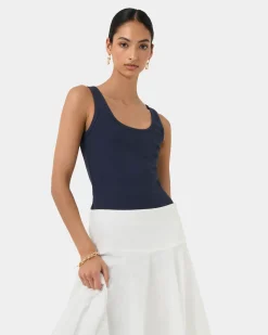 Devin Ribbed Singlet Top