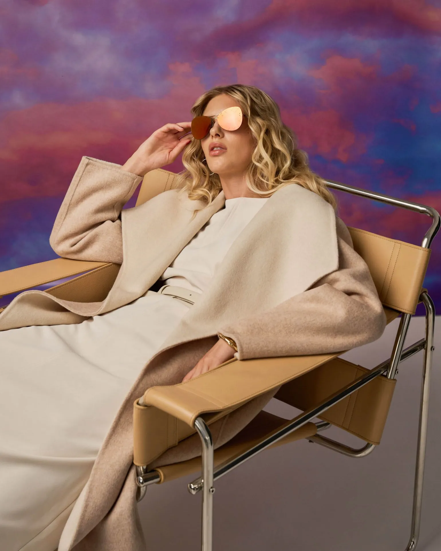 Diana Wool Blend Cocoon Coat