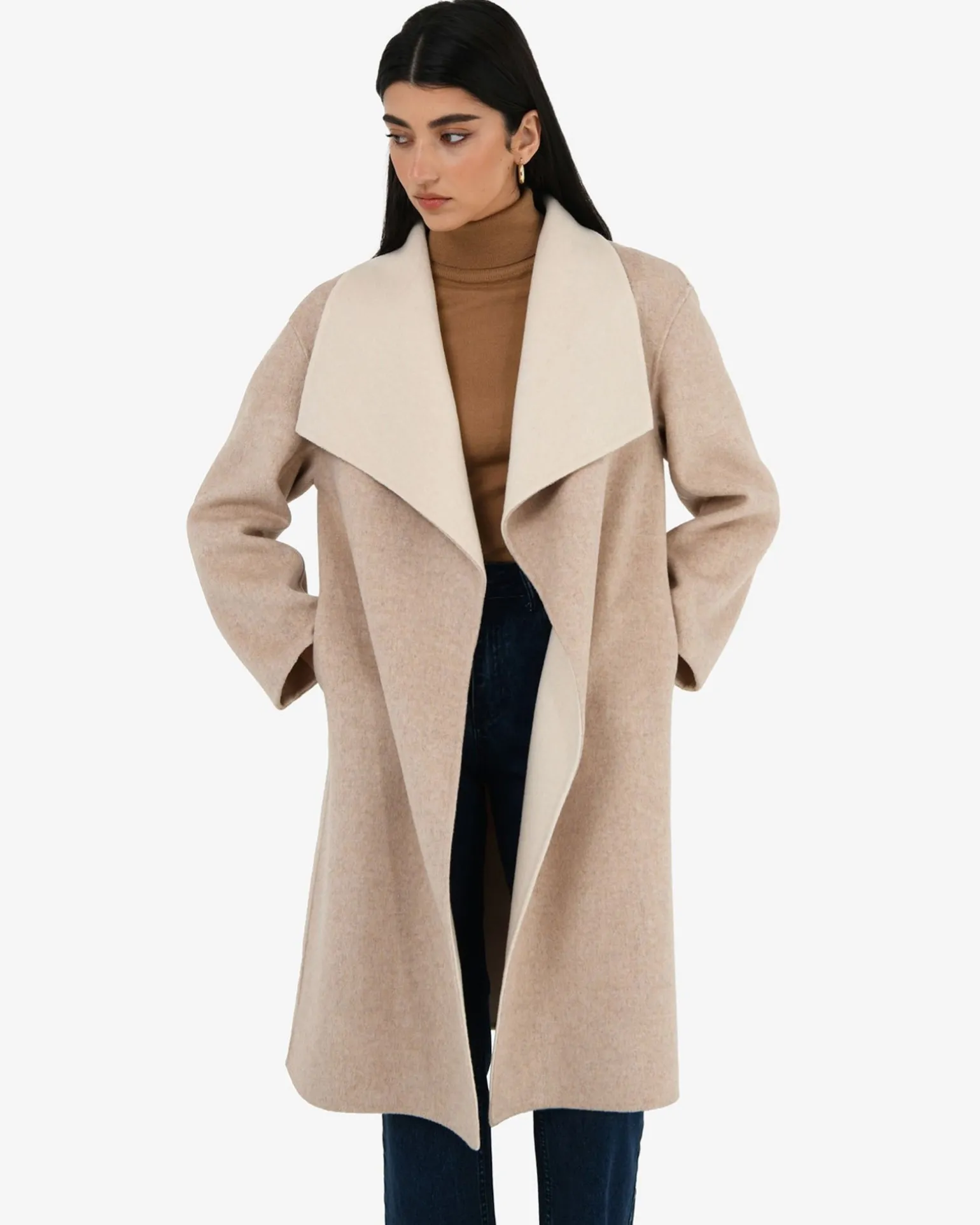 Diana Wool Blend Cocoon Coat