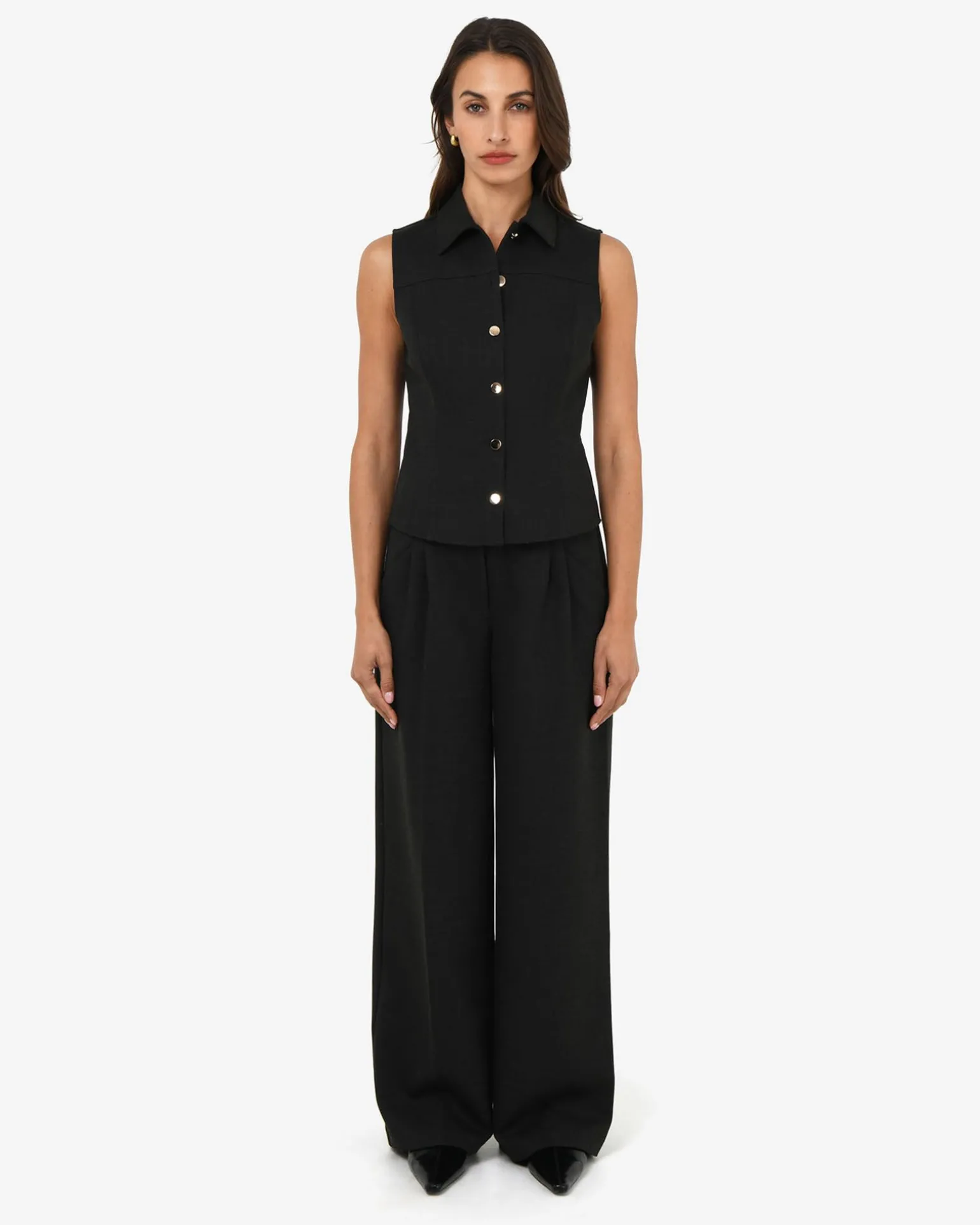 Dolly Pleated Wide Leg Pants