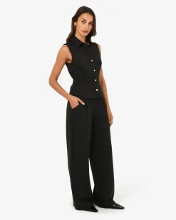 Dolly Pleated Wide Leg Pants