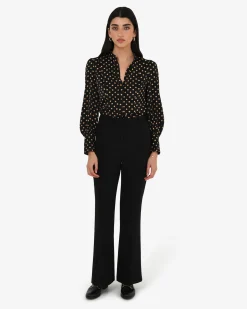 Dotti Polka Dot Printed Blouse