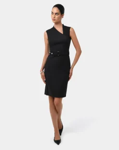 Elka Belted Pencil Dress