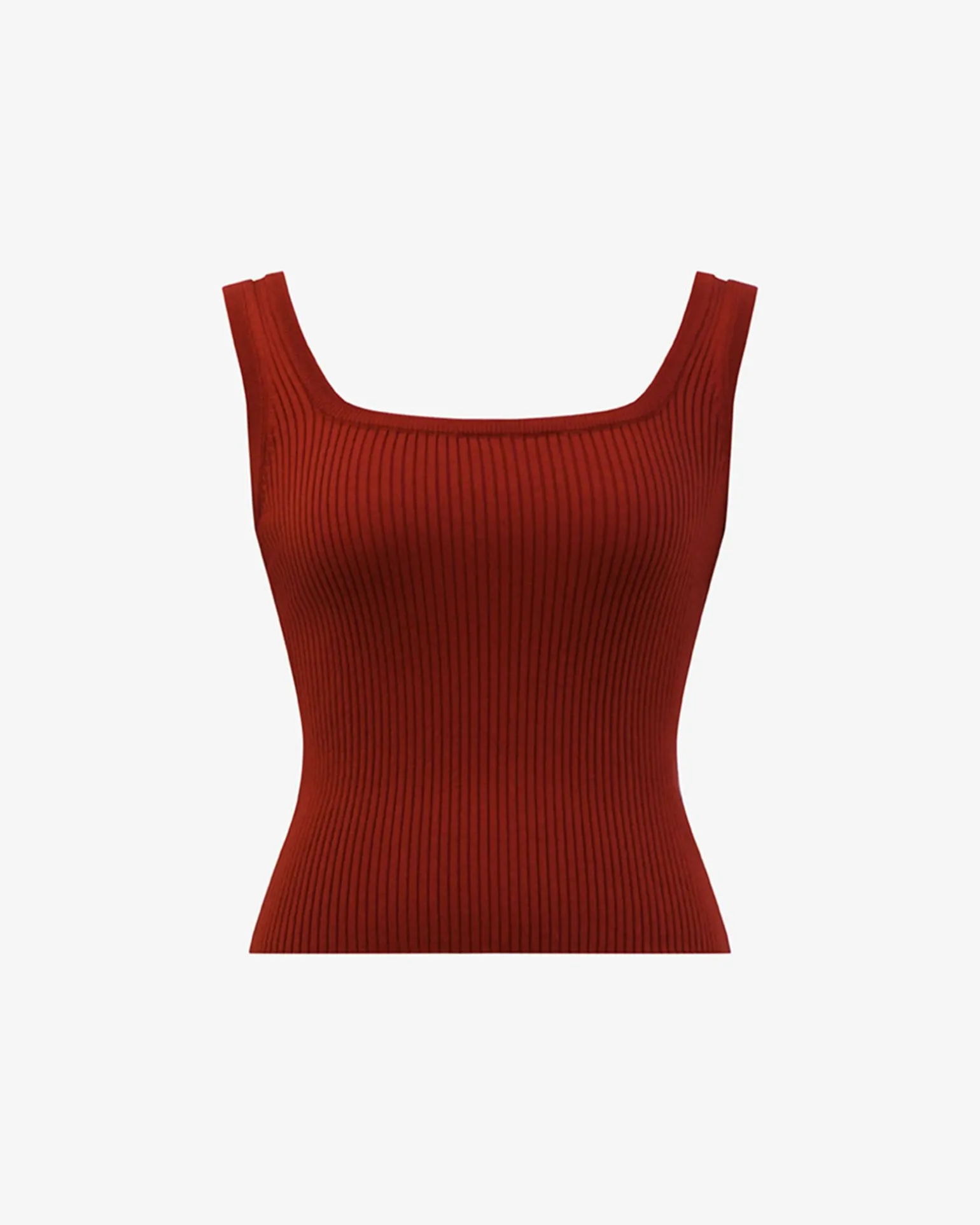 Ella Square Neck Rib Knit