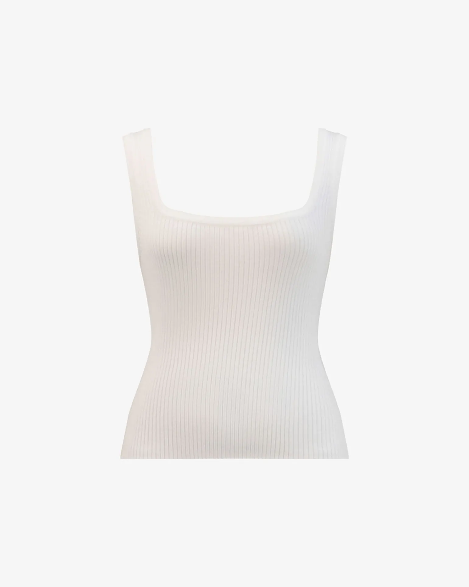 Ella Square Neck Rib Knit