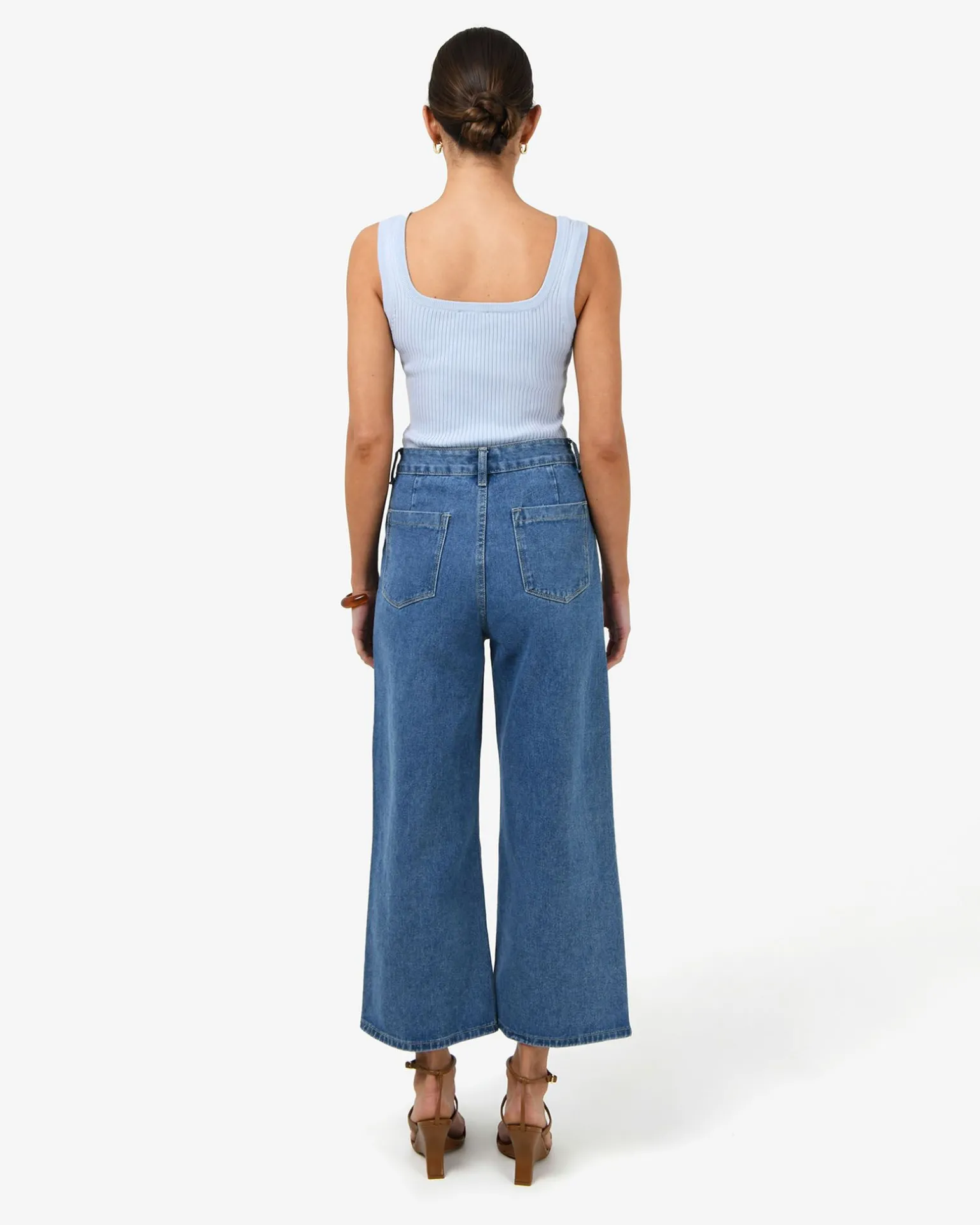 Ella Square Neck Rib Knit