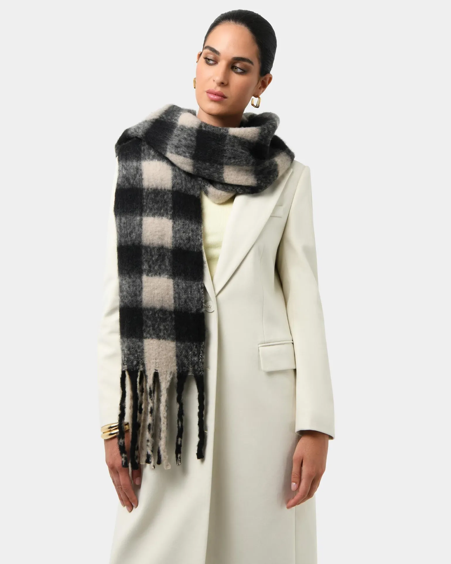 Elle Checked Scarf
