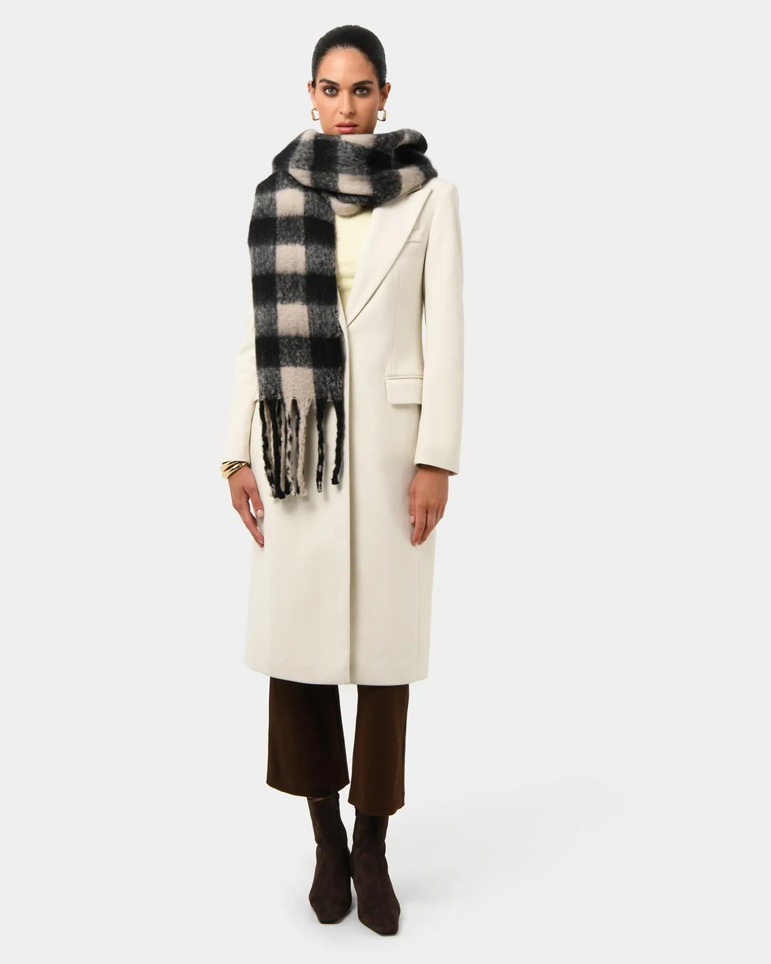 Elle Checked Scarf