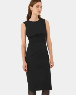 Faith Side Pleated Midi Dress