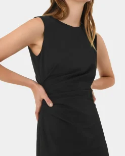 Faith Side Pleated Midi Dress