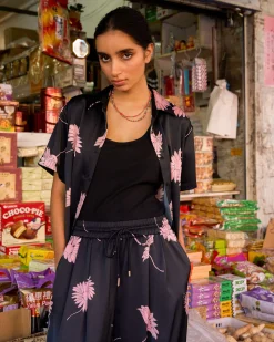 Felicia Floral Satin Shirt