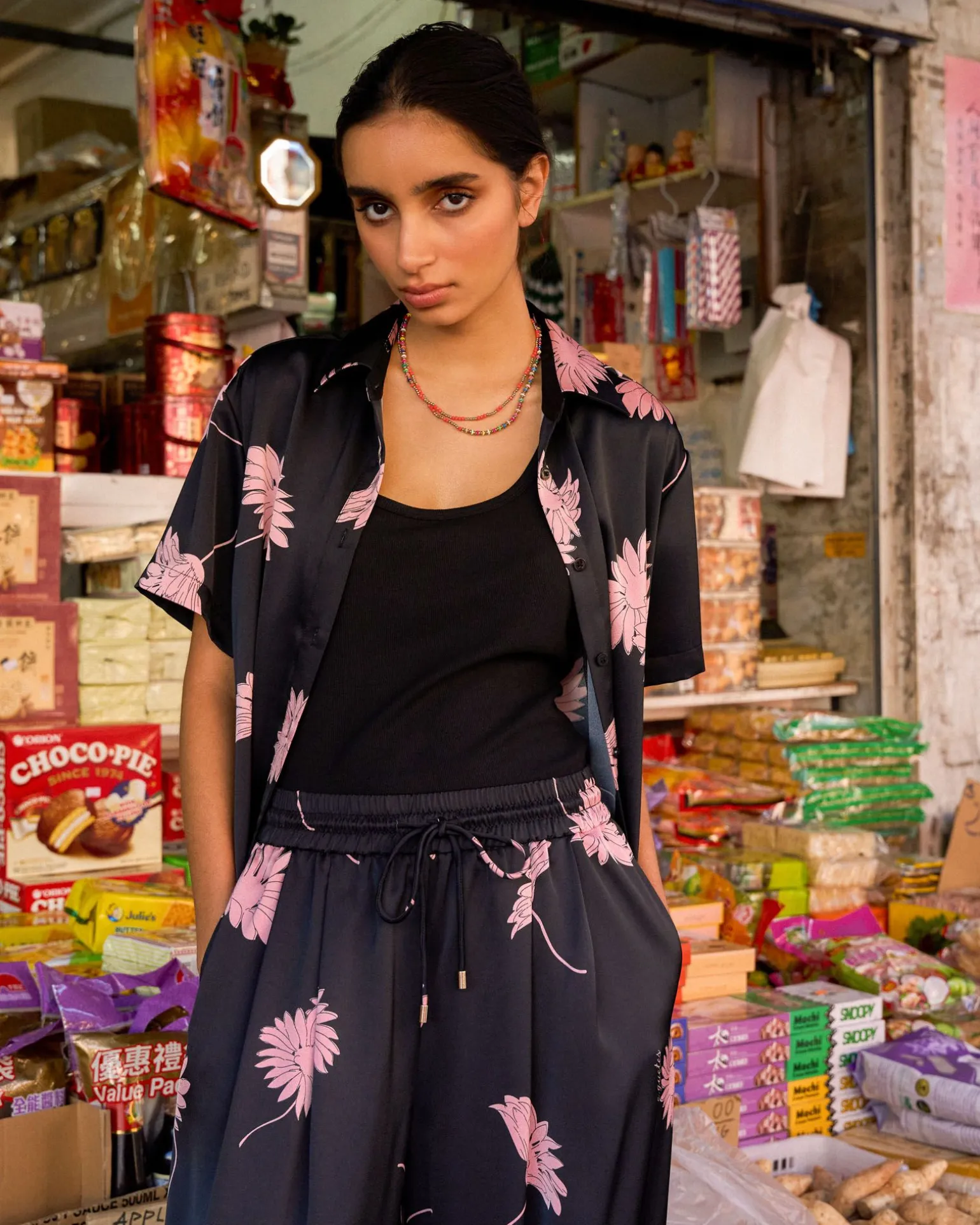 Felicia Floral Satin Shirt