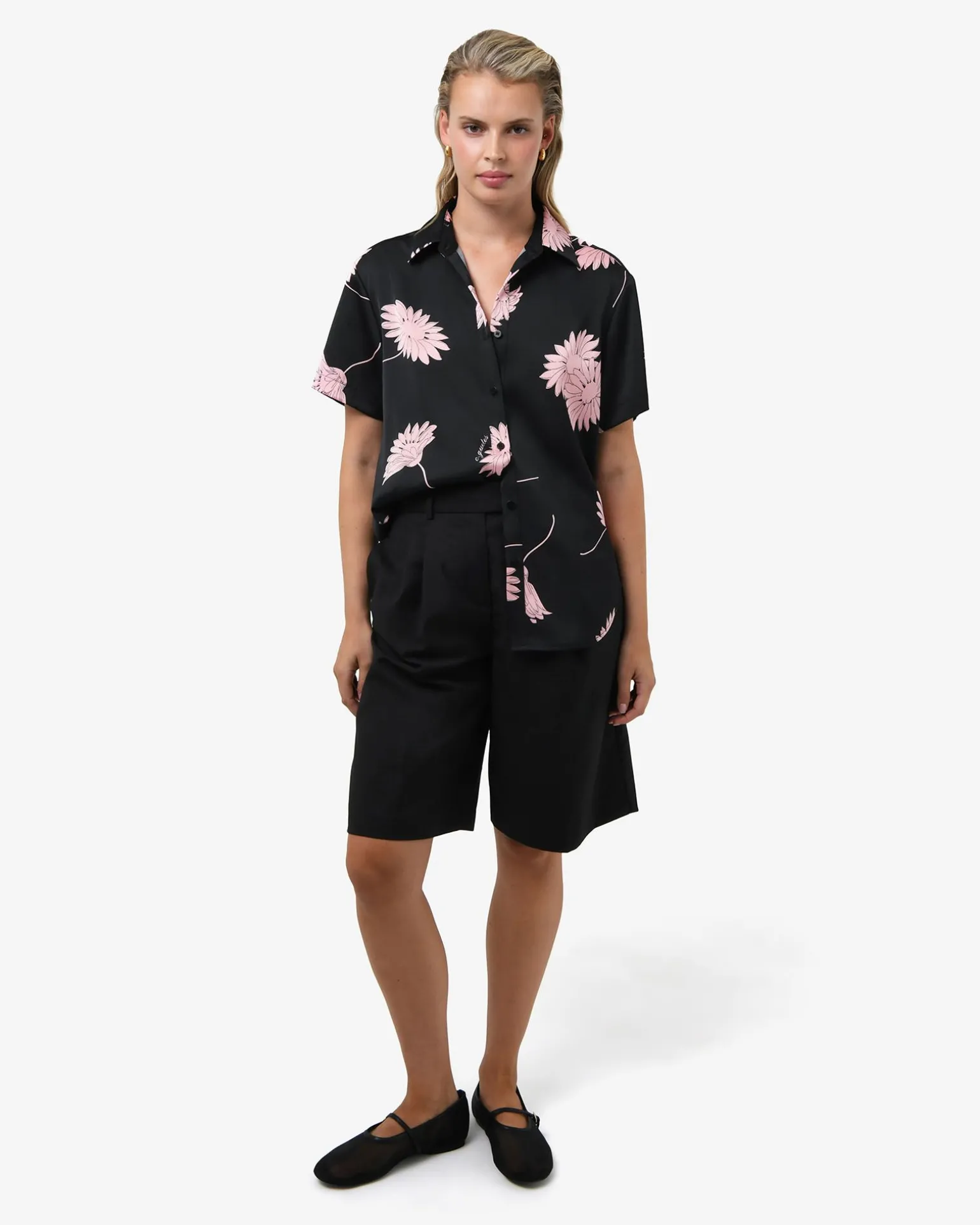 Felicia Floral Satin Shirt