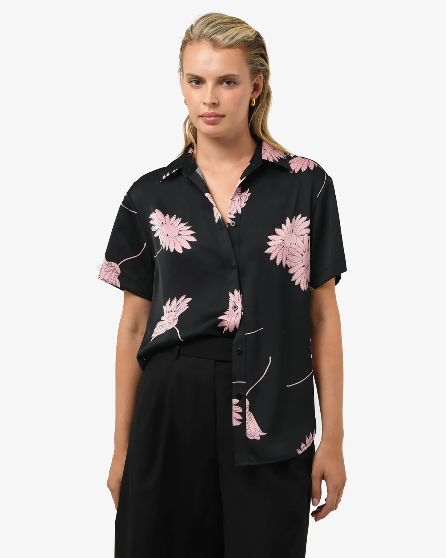 Felicia Floral Satin Shirt