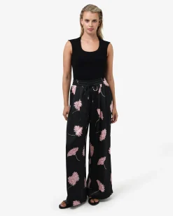 Felicia Satin Elastic Pants