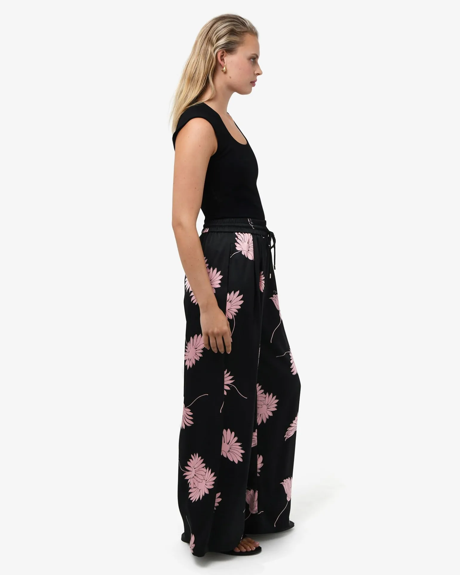 Felicia Satin Elastic Pants