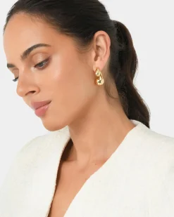 Gia Gold Bubble Earrings