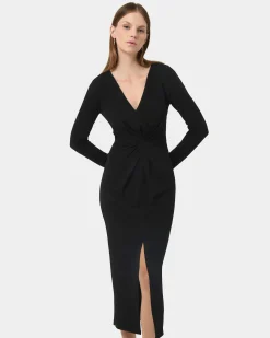 Giada Twist Knit Glitter Dress
