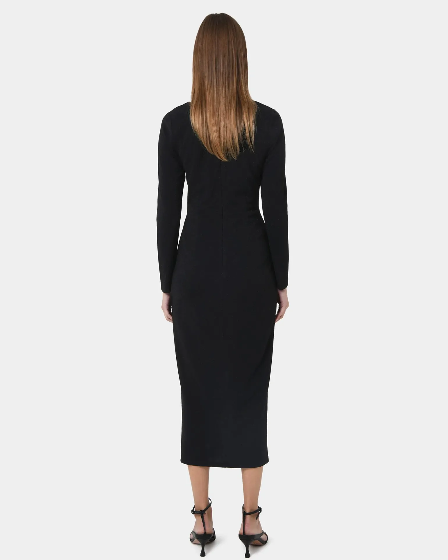 Giada Twist Knit Glitter Dress
