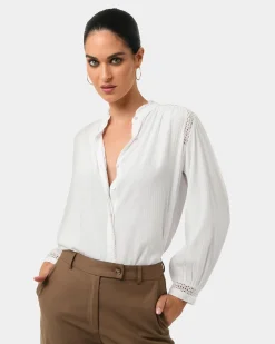 Giorga Lace Trim Blouse