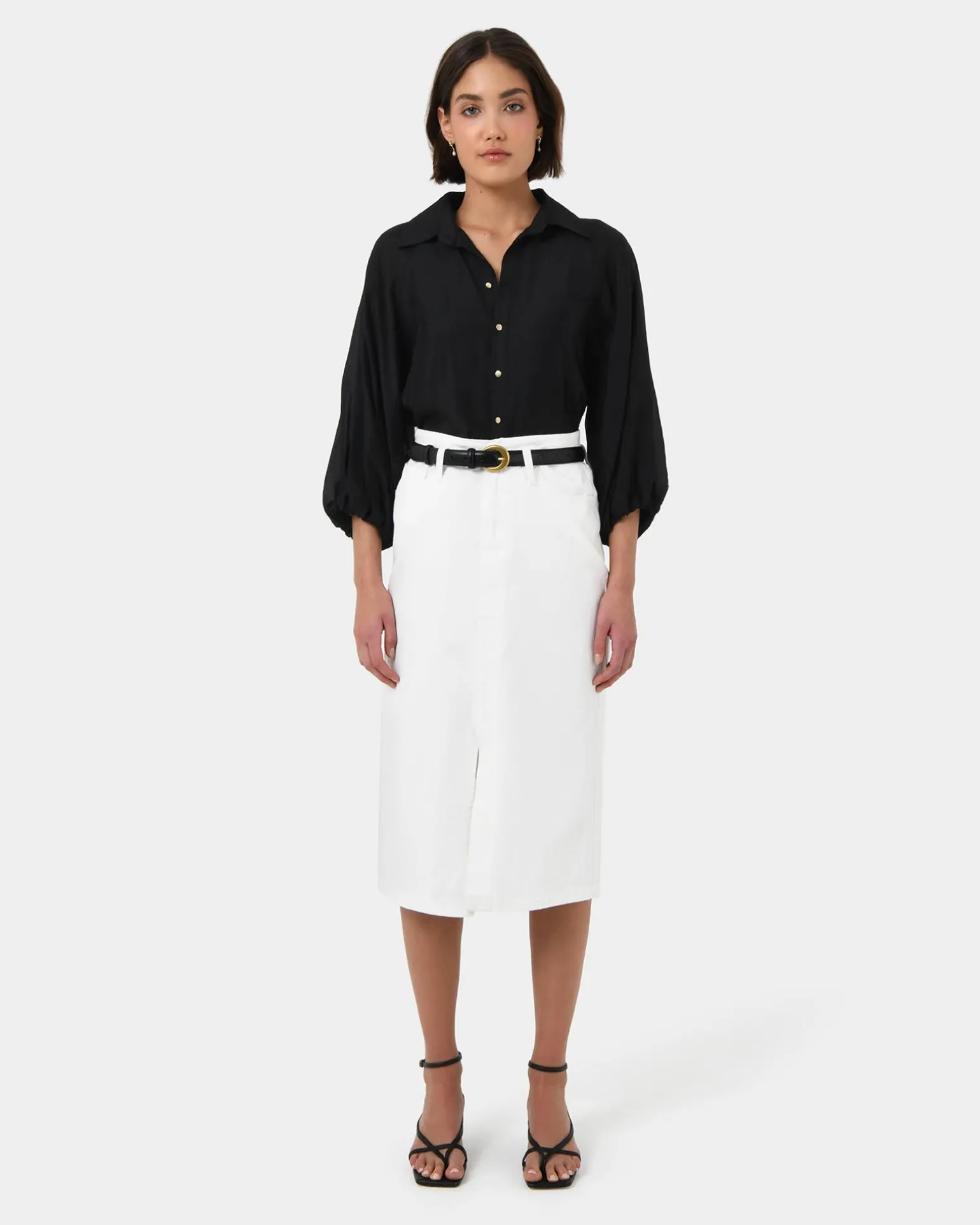 Giulia Gold Button Blouse