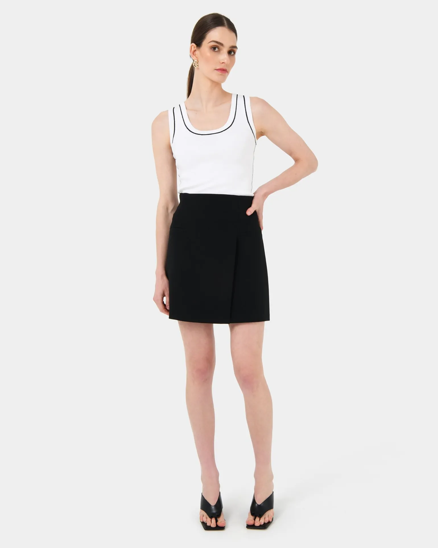 Gloria Contrast Knit Top