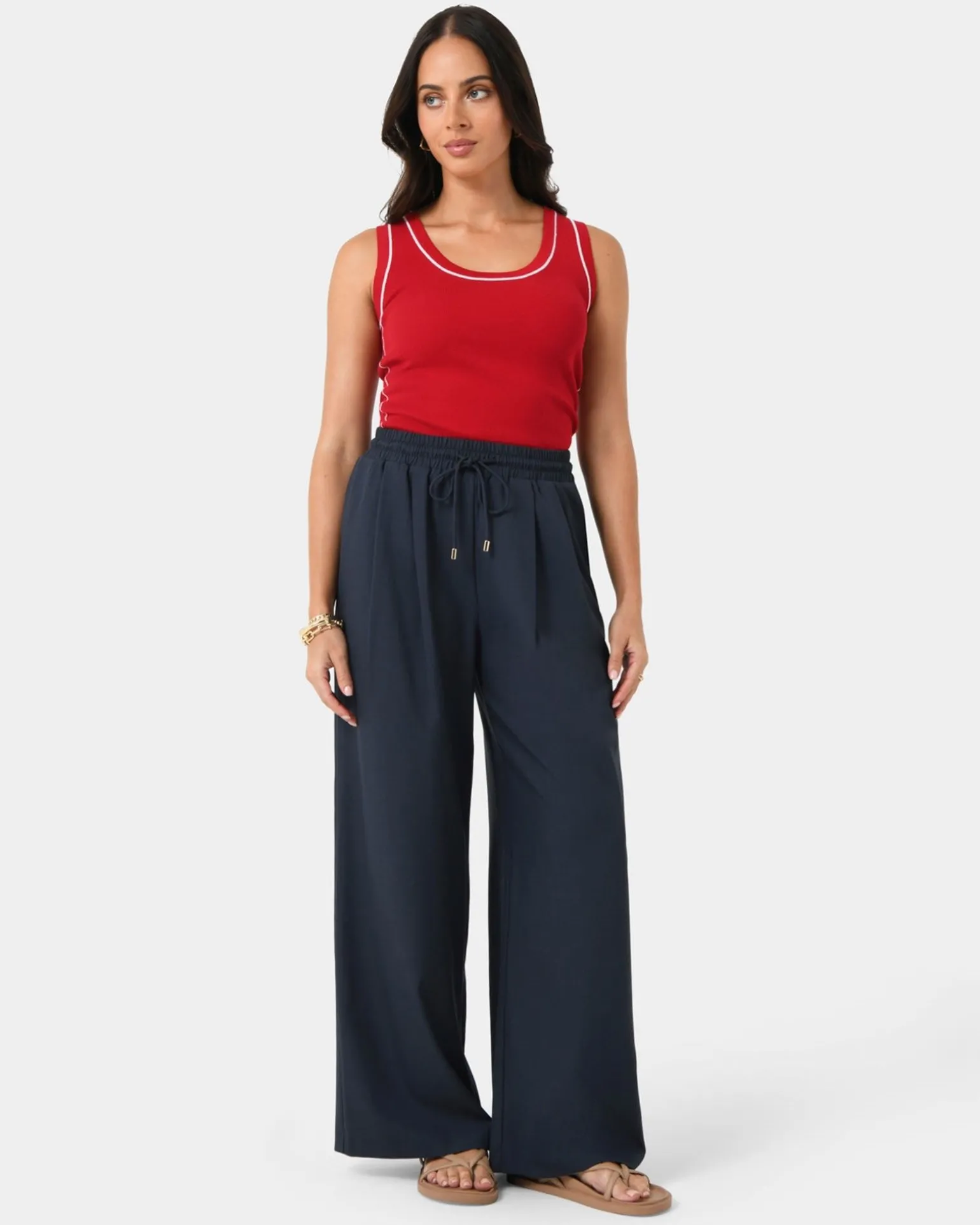 Gloria Contrast Knit Top