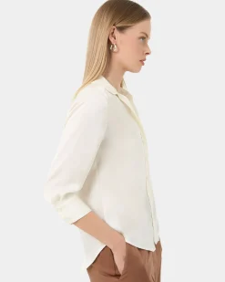 Hailee 3/4 Sleeve Satin Blouse