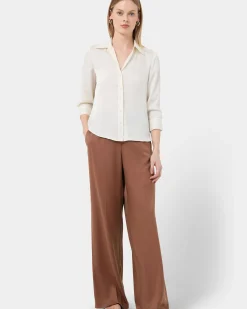 Hailee 3/4 Sleeve Satin Blouse