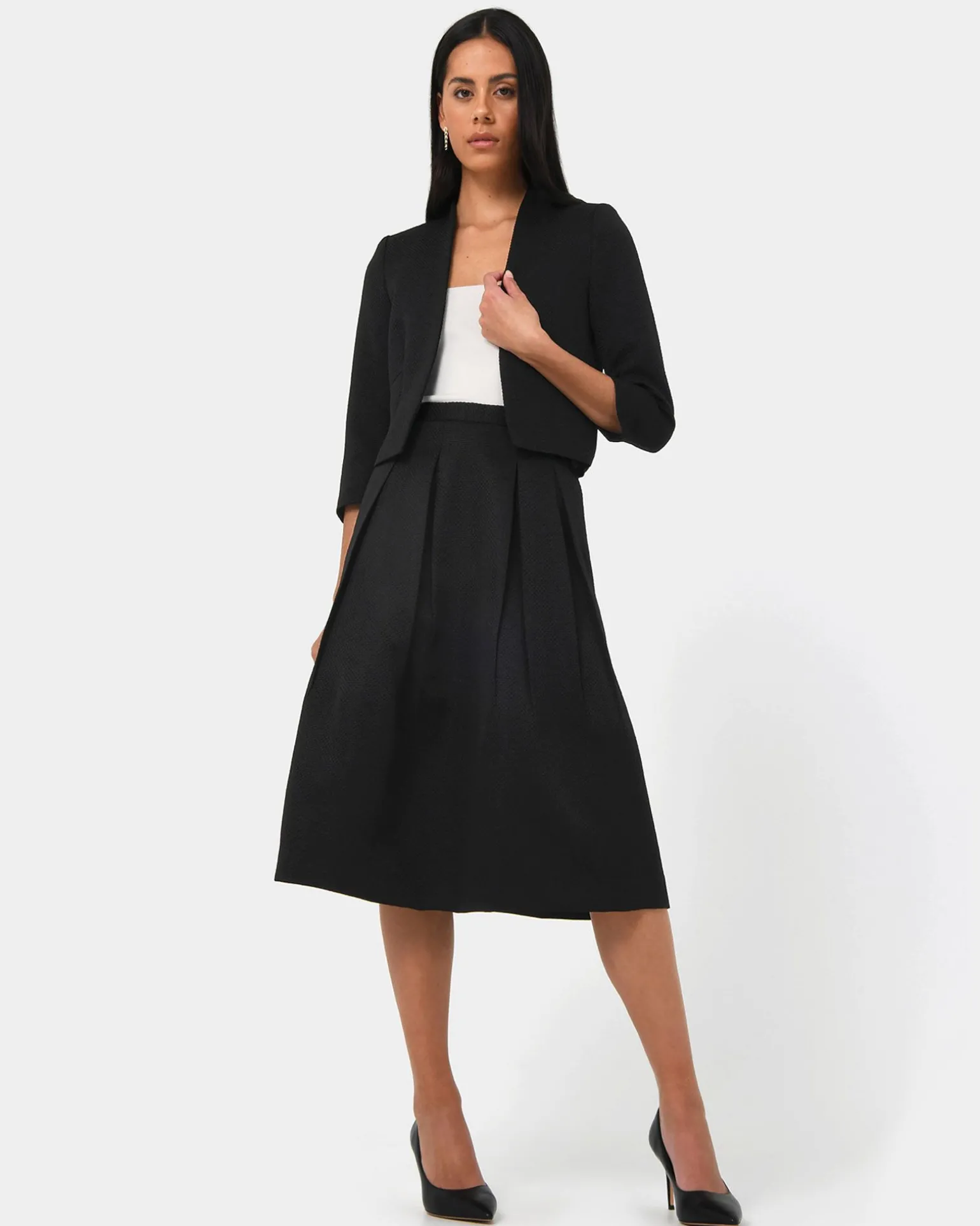 Harriet Jacquard Crop Jacket