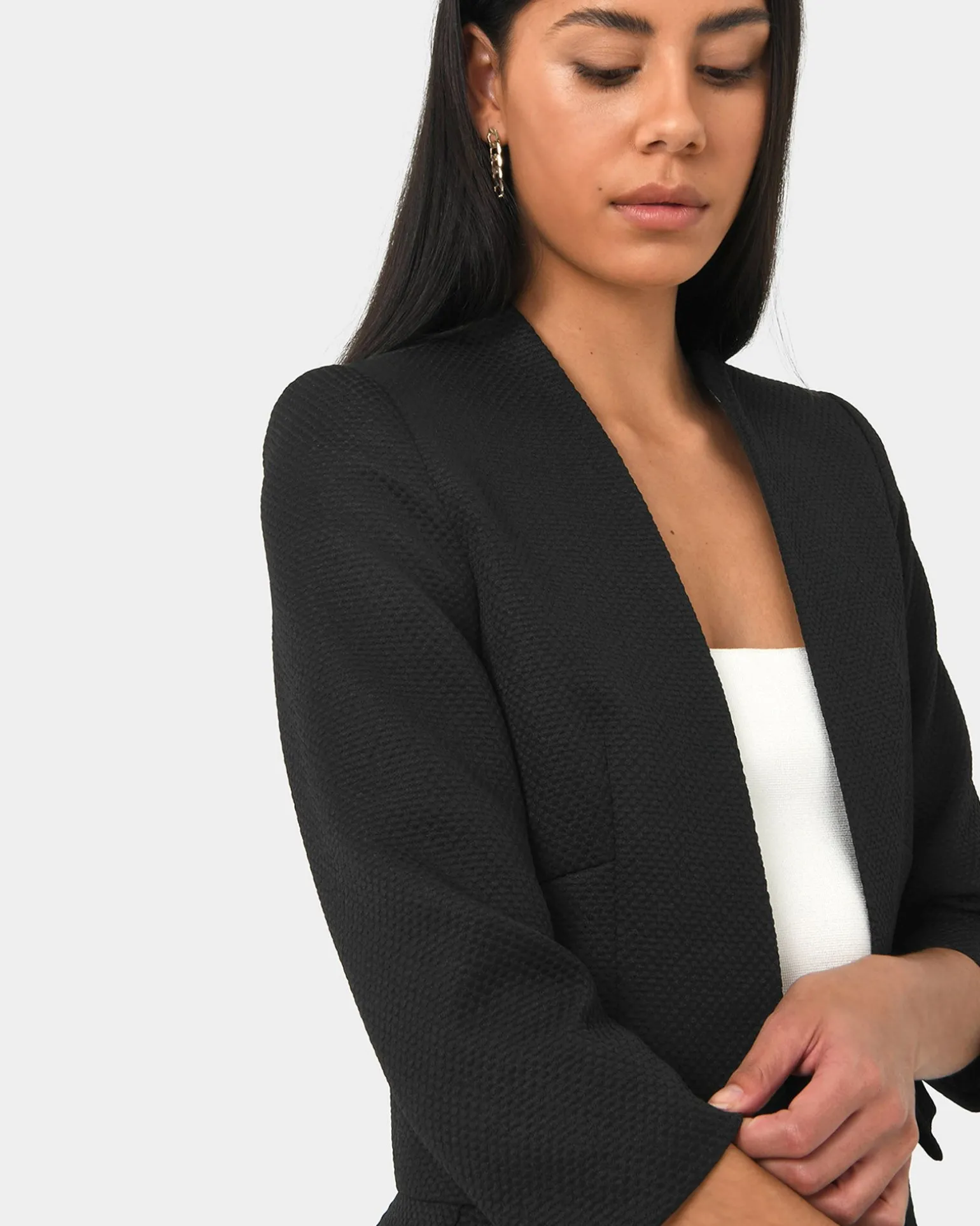 Harriet Jacquard Crop Jacket