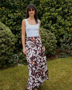 Hazel Printed A-line Skirt