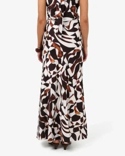 Hazel Printed A-line Skirt