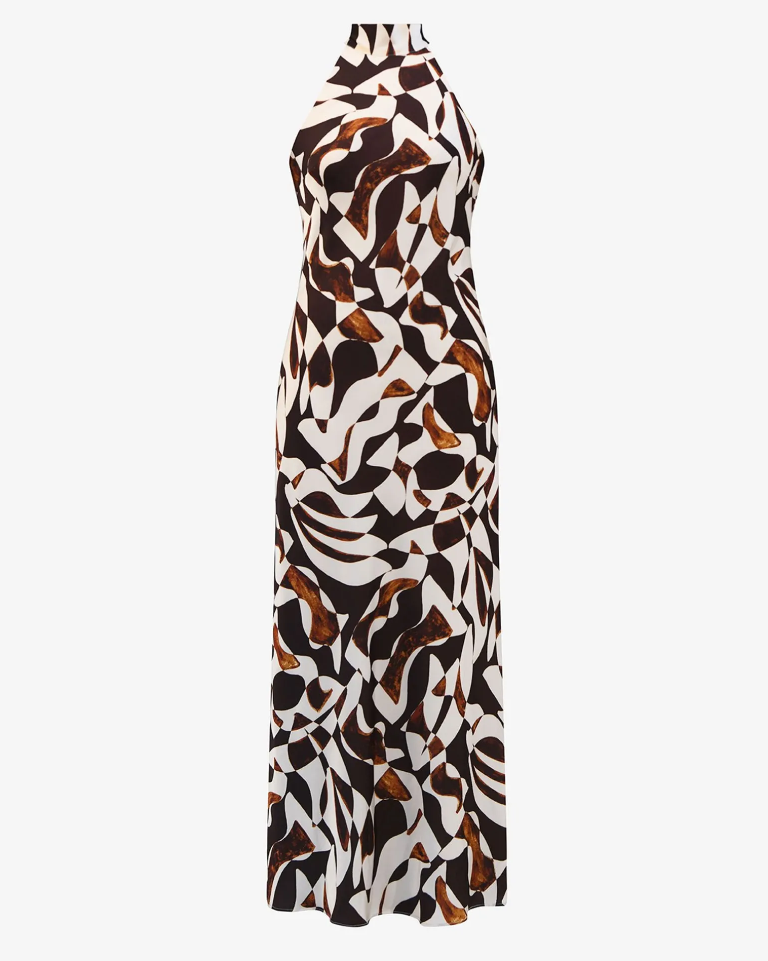 Hazel Printed Halter Dress