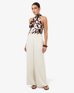 Hazel Printed Halter Neck Top