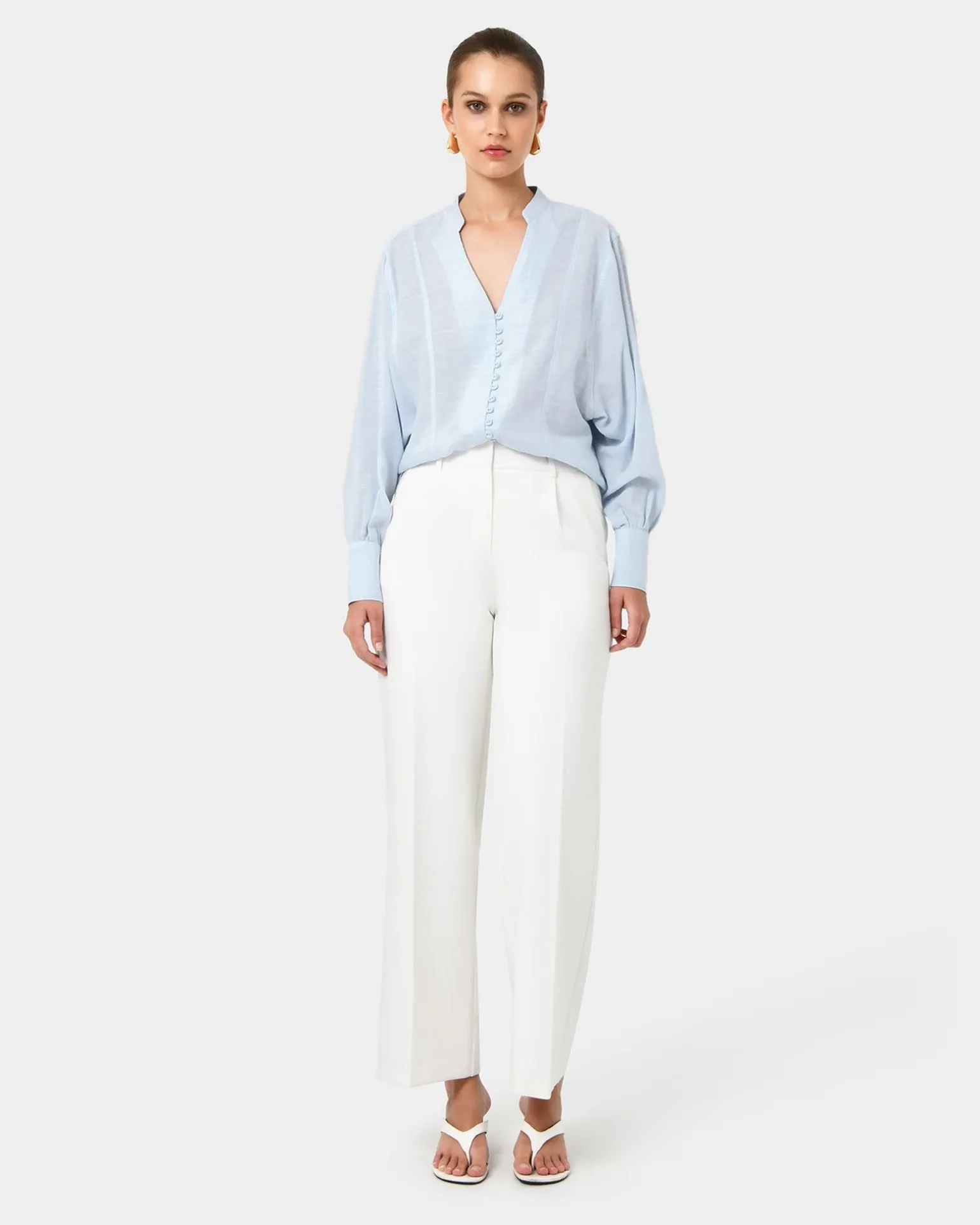 Helena Draped Sleeve Blouse