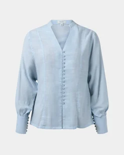 Helena Draped Sleeve Blouse