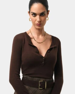 Henley Button Up Knit