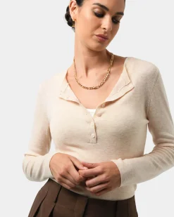 Henley Button Up Knit