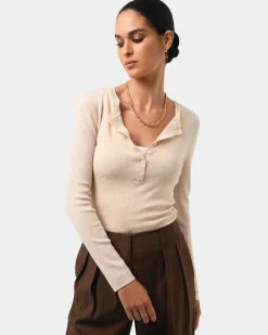 Henley Button Up Knit