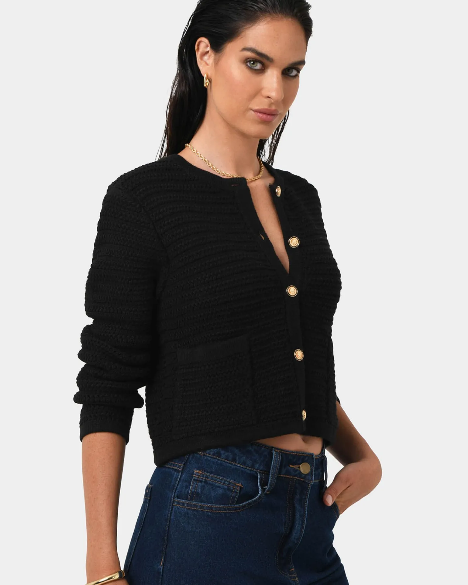 Hollis Textured Cardigan