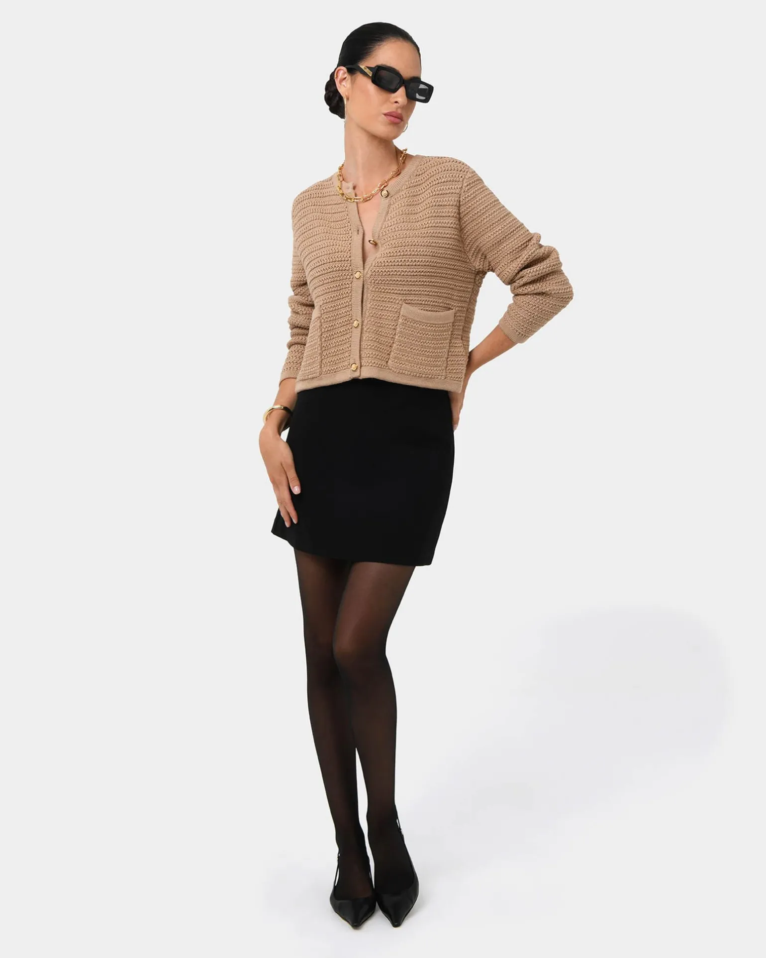 Hollis Textured Cardigan