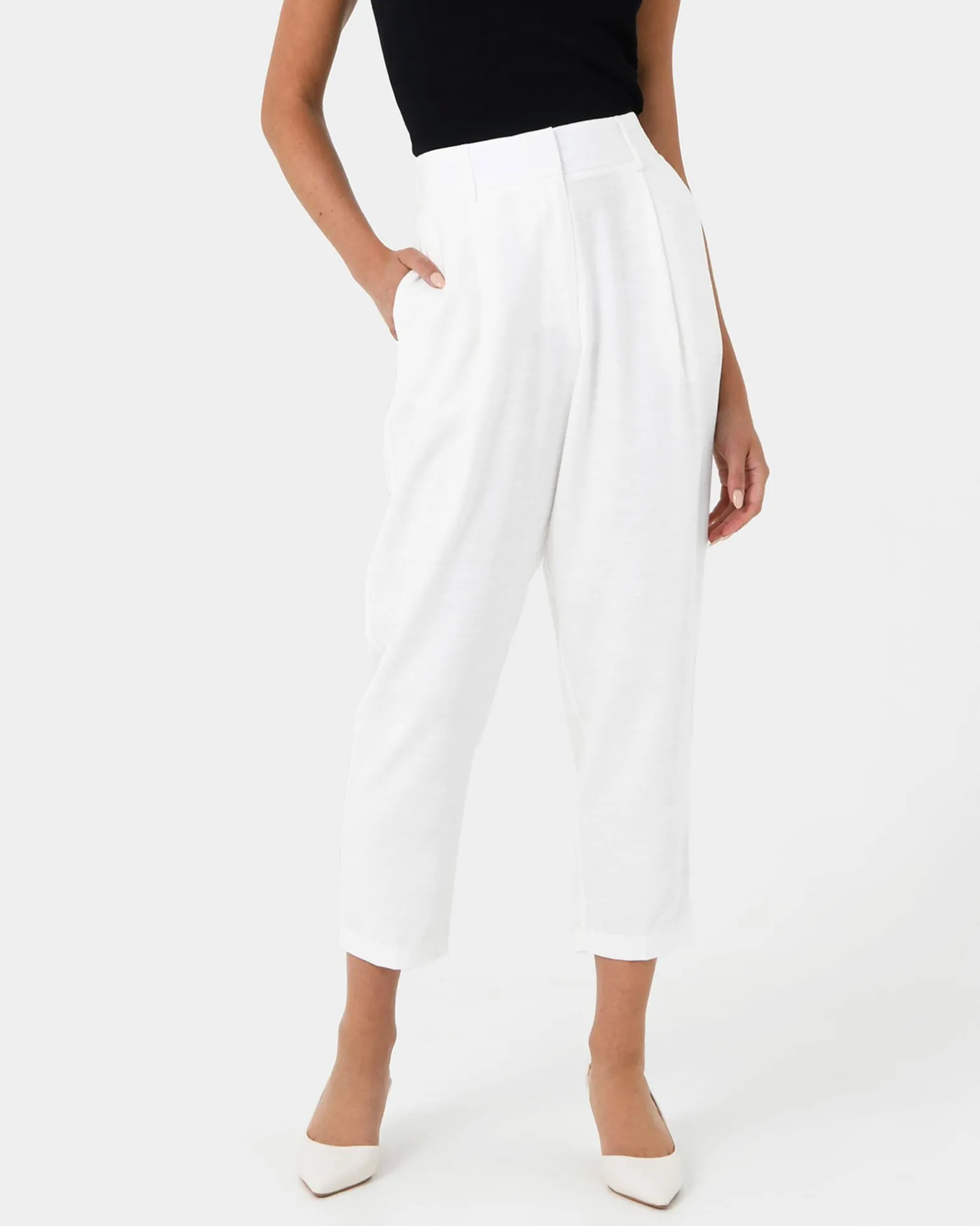 Indigo Elastic Waist Pant