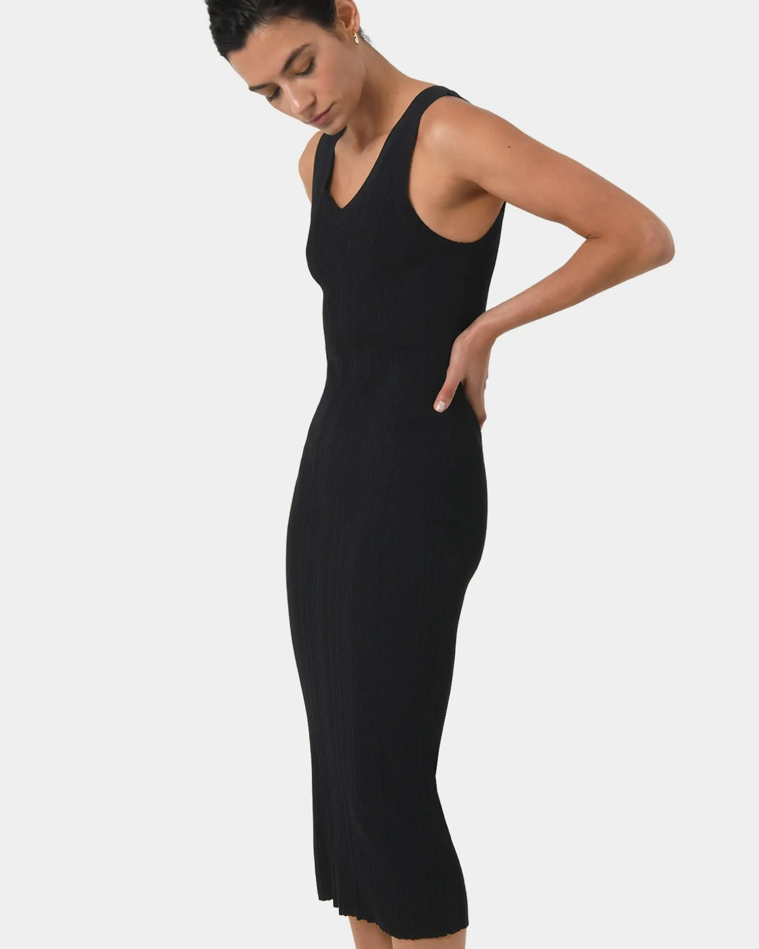 Isadora V-neck Knit Dress