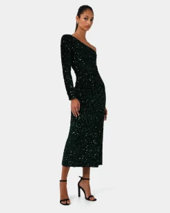 Ivy One Shoulder Sequin Dress