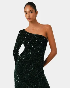 Ivy One Shoulder Sequin Dress